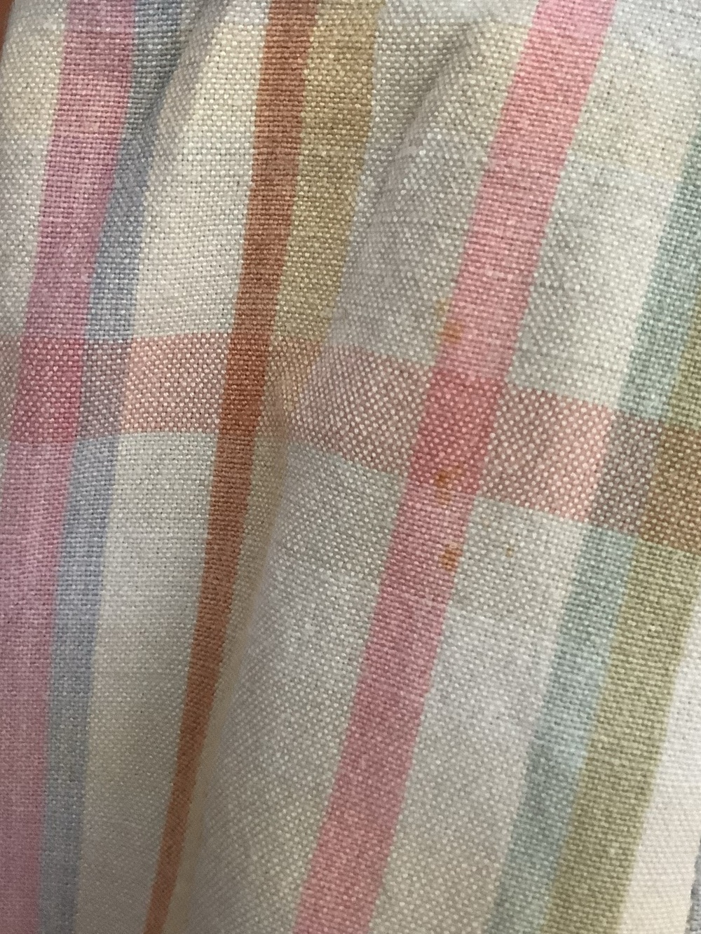 Vintage 90s Reitmans Linen Ramie Plaid Bermuda Shorts Pastel Preppy Size 11 - Picture 14 of 16